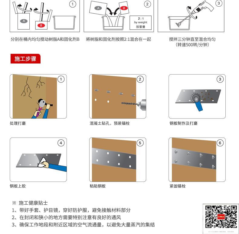 包钢峄城粘钢加固施工过程